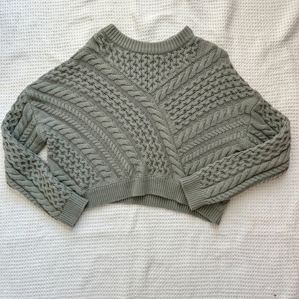 Cropped Knit Sweater
